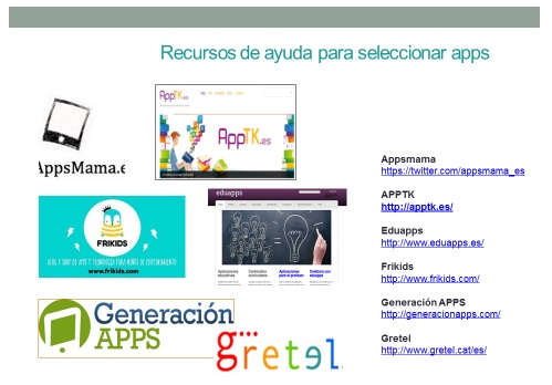 Espacios de recomendación  de apps para niños y jóvenes