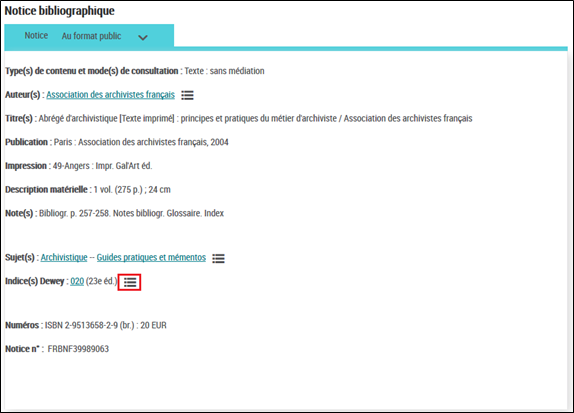 Bibliothèque Nationale de France’s bibliographic  record