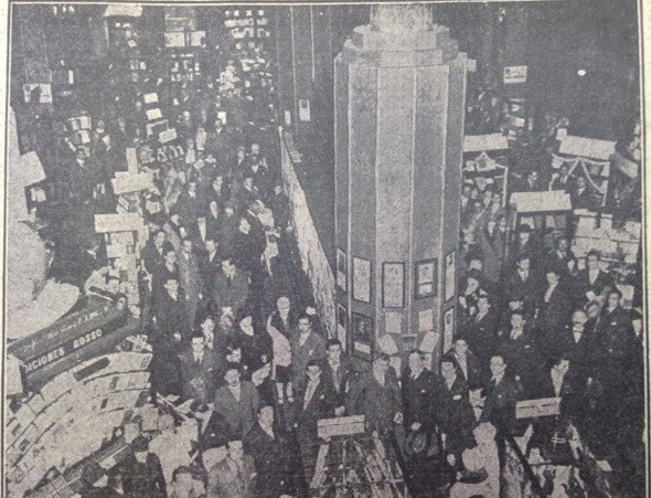 Vista de la Exposición durante el día de la inauguración