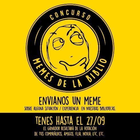 Póster  promocional del Concurso de Memes realizado por el Día del  Estudiante.