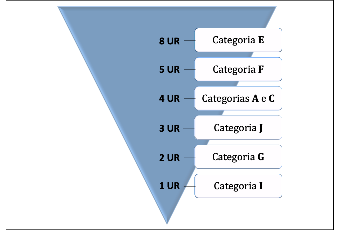 Categorias mais significativas do estudo em ordem decrescente